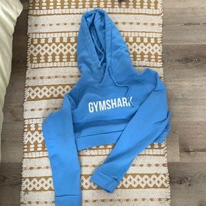 Gym shark light blue crop sweater